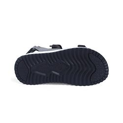 Pine Kids Solid Sandals with Velcro Closure - Charcoal Grey