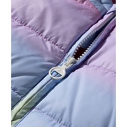 Pine Kids Woven Full Sleeves Hooded Puffer Winter Jacket with Tie & Dye - Pink