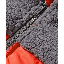 Pine Kids Woven Full Sleeves Solid Color Padded Jacket - Orange