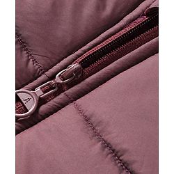 Pine Kids Woven Full Raglan Sleeves Solid Color Hooded Padded Jacket - Maroon