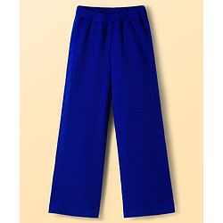 Pine Kids Knit Full Sleeves Solid Color Front Open Sweater Set - Blue