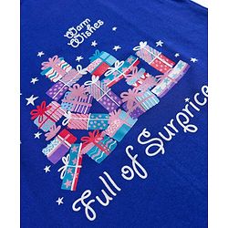 Pine Kids Cotton Knit Half Sleeves Nighty With Text Print - Blue