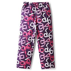 Pine Kids Cotton Knit Full Sleeves Co-Ord Night Suit With Bow Print - Purple