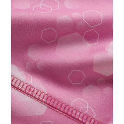 Pine Active Full Length High Stretch Leggings With Pentagon Print - Pink