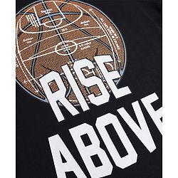 Pine Kids Cotton Knit Half Sleeves  T-Shirt With Text Print - Black