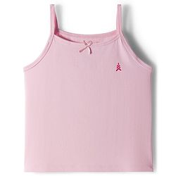 Pine Kids Cotton Elastane Knit Singlet Sleeves Solid Color Slips Pack of 3 (Color May Vary)
