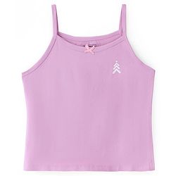 Pine Kids Cotton Lycra Knit Sleeveless Solid Color Slips Pack of 3 ( Color May Vary)