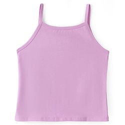 Pine Kids Cotton Lycra Knit Sleeveless Solid Color Slips Pack of 3 ( Color May Vary)