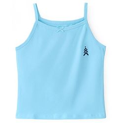 Pine Kids Cotton Lycra Knit Sleeveless Solid Color Slips Pack of 3 ( Color May Vary)