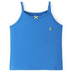 Pine Kids Cotton Lycra Knit Sleeveless Solid Color Slips Pack of 3 (Color May Vary)