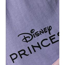 Pine Kids Disney Single Jersey Knit Half Sleeves Shorts Night Suit with Disney Princess Graphics - Pink & Lilac