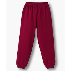 Pine Kids Looper Knit Full Sleeves Winter Wear Suit Set with California University League Print - Scarlet Smile Maroon