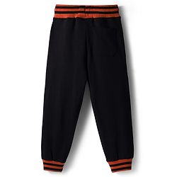 Pine Kids Looper Knit Full Sleeves Winter Wear T-Shirt & Lounge Pant Set With Text Print - Dark Orange