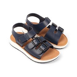 Pine Kids Velcro Closure Solid Colour Sandals -Navy Blue