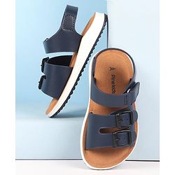 Pine Kids Velcro Closure Solid Colour Sandals -Navy Blue