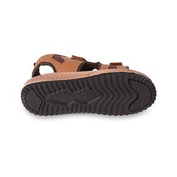 Pine Kids Velcro Closure Solid Sandal - Brown
