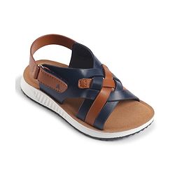 Pine Kids Velcro Closure Solid Sandal - Navy Blue