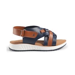 Pine Kids Velcro Closure Solid Sandal - Navy Blue