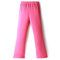 Pine Kids Knit Full Length Solid Color Leggings - Dark Pink