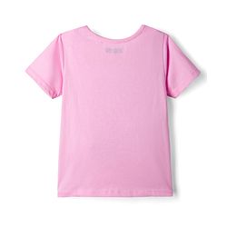 Pine Kids Cotton Knit Half Sleeves Capri Night Suit With Text Print - Pink & Blue