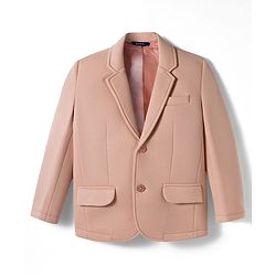 Pine Kids Knit Full Sleeves Solid Blazer With Printed Inner Tee - Pink