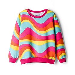 Pine Kids Cotton Knit Full Sleeves Printed Sweatshirt - Multicolor