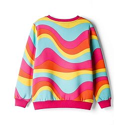 Pine Kids Cotton Knit Full Sleeves Printed Sweatshirt - Multicolor