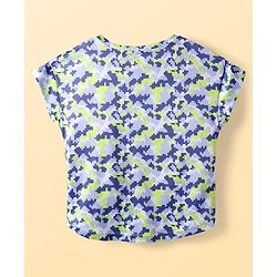 Pine Active Knit Half Sleeves Printed T-Shirt - Multicolor