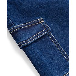 Pine Kids Denim Woven Full Length Washed Jeans - Blue
