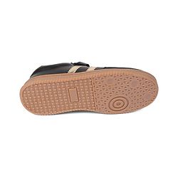 Pine Kids Velcro Closure Sneakers with Stripes - Black & Gold