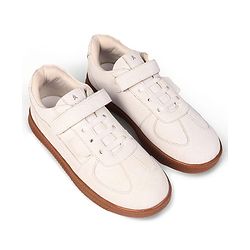Pine Kids Velcro Closure Sneakers - Beige & Off White