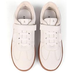 Pine Kids Velcro Closure Sneakers - Beige & Off White
