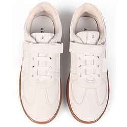 Pine Kids Velcro Closure Sneakers - Beige & Off White