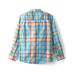 Pine Kids Cotton Woven Full Sleeves Checkered Shirt - Multicolour