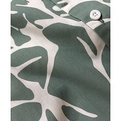 Pine Kids Viscose Woven Half Sleeves Printed Shirt - Green