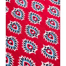 Pine Kids Cotton Woven Full Sleeves Kurta Pajama Set With Floral Print - Maroon