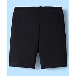 Pine Kids Cotton Lycra Knit Above Knee Length Solid Cycling Shorts Pack of 3 - Tan White & Black