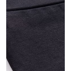 Pine Kids Cotton Lycra Knit Above Knee Length Solid Cycling Shorts Pack of 3 - Black