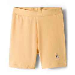 Pine Kids Cotton Lycra Knit Above Knee Length Solid Cycling Shorts Pack of 3 - Tan