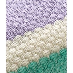 Pine Kids Knitted Full Sleeves Striped Pullover Sweater - Purple