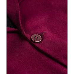 Pine Kids Knit Full Sleeves Solid Blazer - Wine