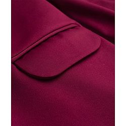 Pine Kids Knit Full Sleeves Solid Blazer - Wine