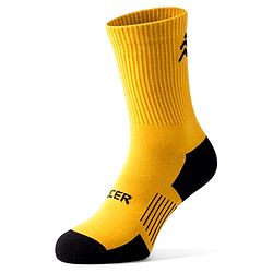Pine Active Cotton Lycra Knit Terry Breathable Knee Length Football Socks - Yellow