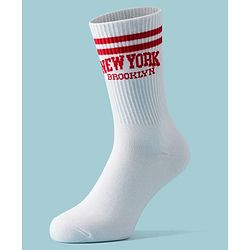 Pine Active Cotton Lycra Knit Terry Breathable Knee Length Football Socks - White