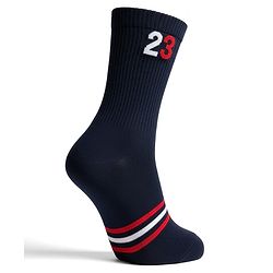 Pine Active Cotton Lycra Knit Terry Breathable Knee Length Football Socks - Navy Blue
