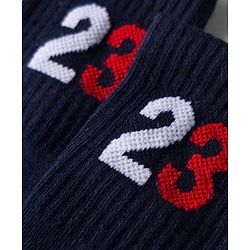 Pine Active Cotton Lycra Knit Terry Breathable Knee Length Football Socks - Navy Blue