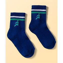Pine Active Cotton Lycra Knit Terry Breathable Calf Length Athletic Socks Pack of 3 - Multicolor