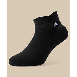 Pine Active Cotton Lycra Knit Terry Breathable Ankle Length Athletic Socks Pack of 3 - Multicolor