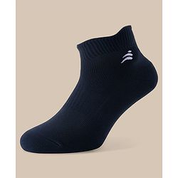 Pine Active Cotton Lycra Knit Terry Breathable Ankle Length Athletic Socks Pack of 3 - Multicolor