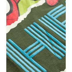 Pine Kids Marvel Single Jersey Knit Full Sleeves T-Shirt & Track Pant With Spider Man Print - Green